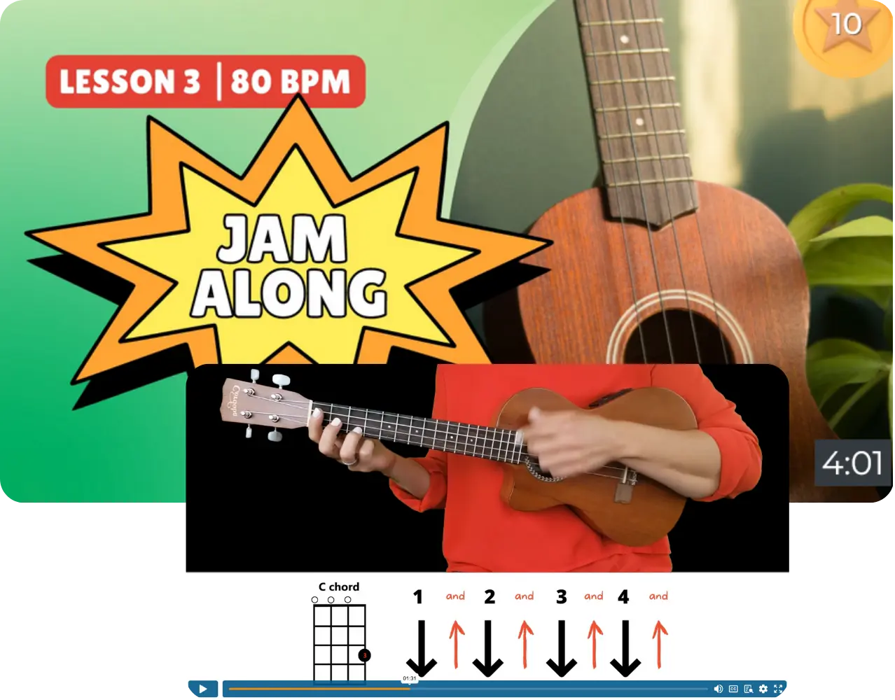 Jam along ukulele cover