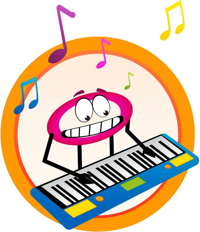 Piano illustration character
