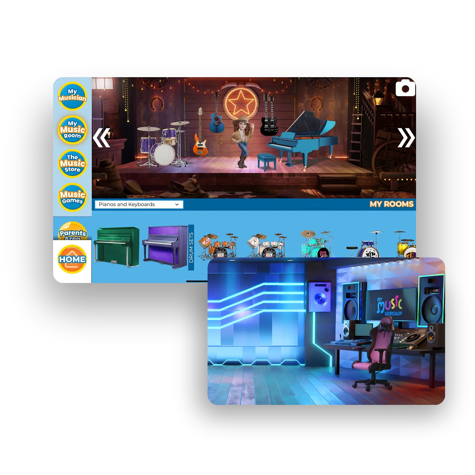 Music rooms screenshot